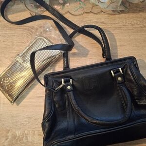Black Leather Handbag